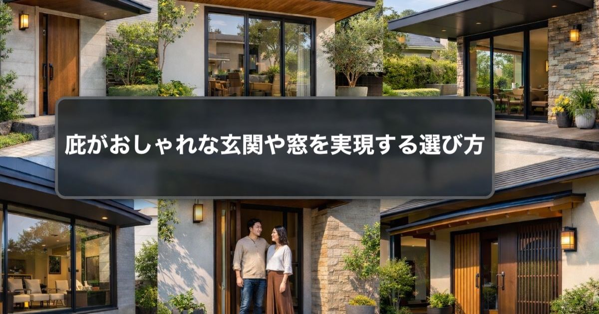 庇がおしゃれな玄関や窓を実現する選び方