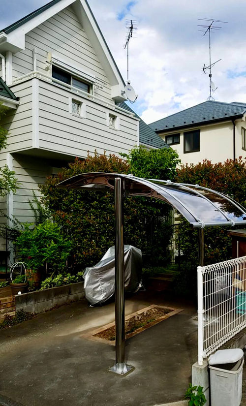 楽天市場】庇 自転車の通販 2セット ひさし 玄関 勝手口 自転車置き場