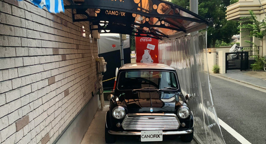 #ひさし後付け #雨よけ #デザインひさし#自転車置き場 #エントランス #駐車場 #ガレージ