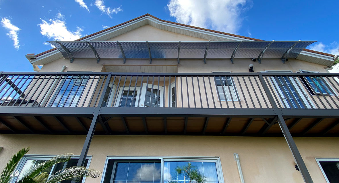 ベランダ、雨の吹き込み防止