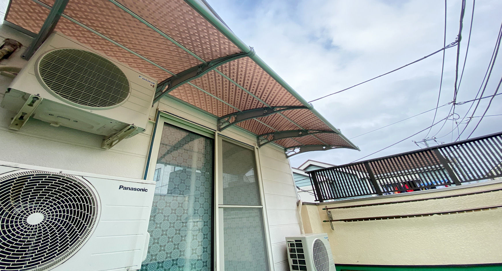 #ベランダ＃バルコニー庇 #後付け屋根