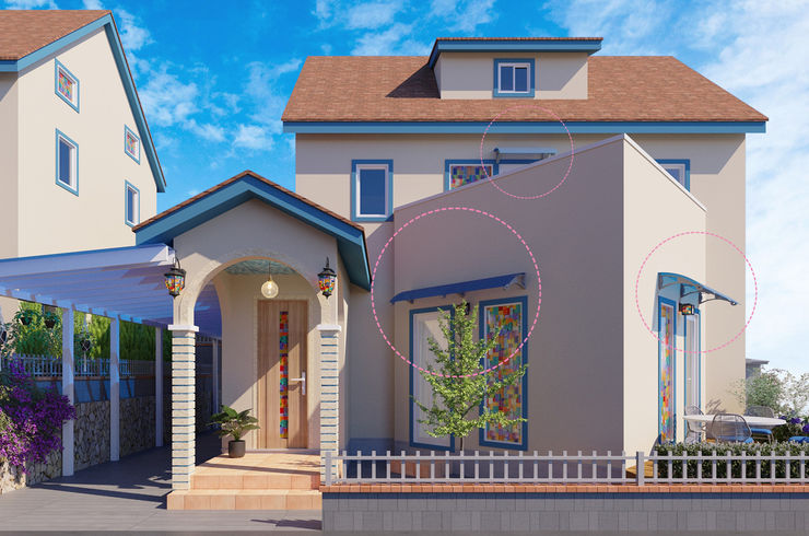 #ベランダ＃バルコニー庇 #後付け屋根