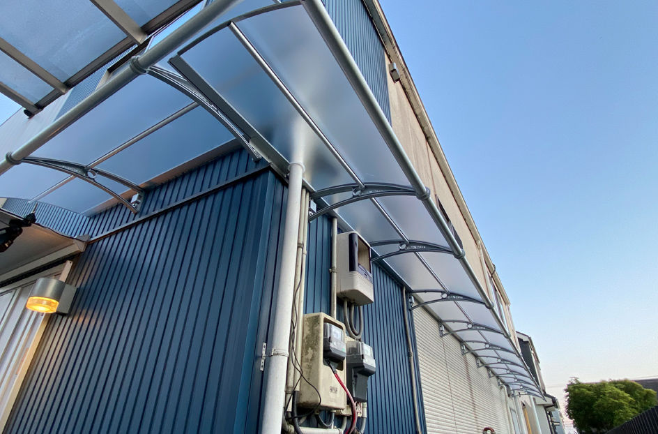 #後付け庇, ＃雨よけ, ＃屋根, ＃廊下, ＃連結通路, ＃ケノフィックス