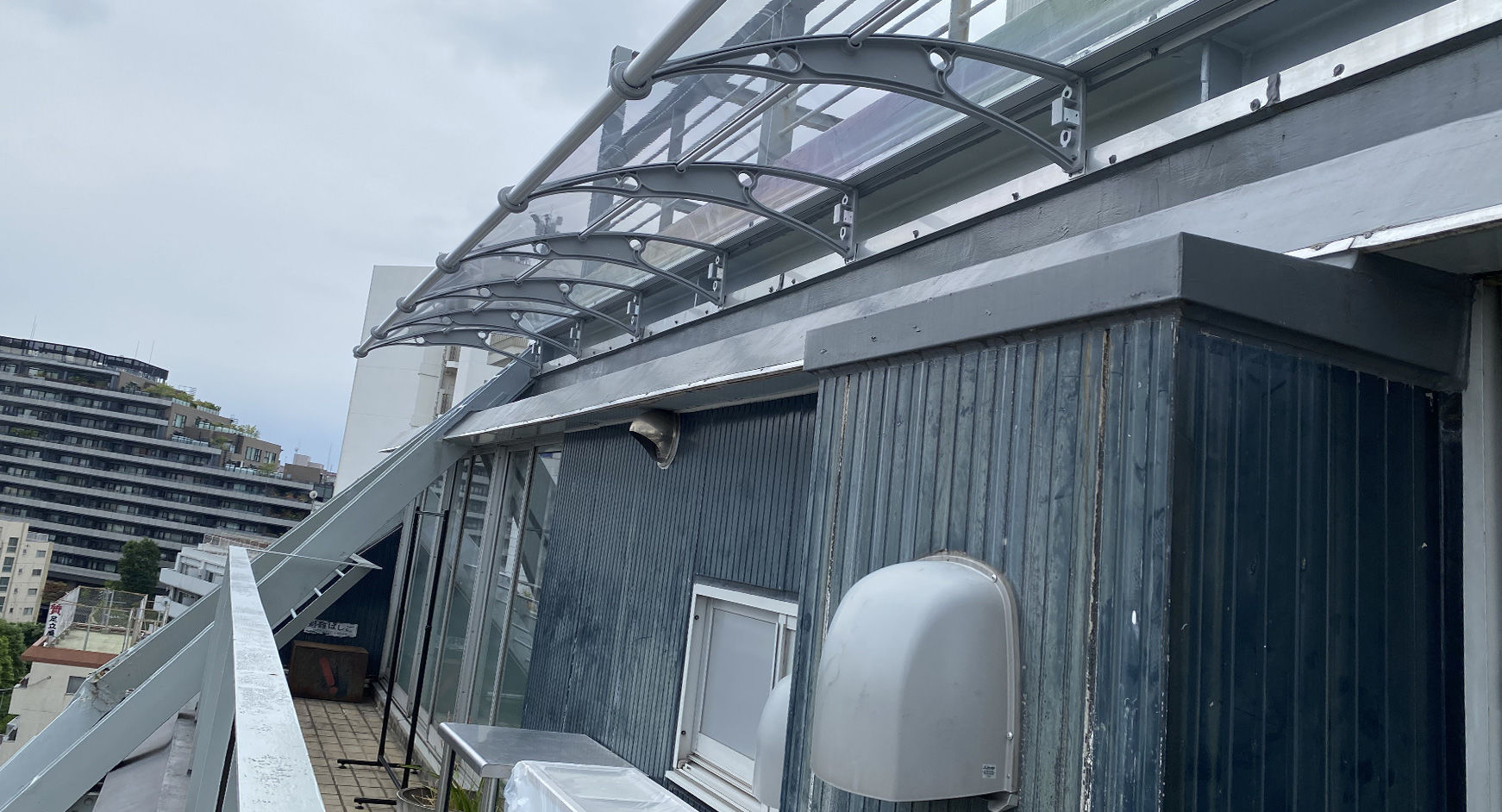 #後付け庇, ＃雨よけ, ＃オシャレ, ＃ベランダ, ＃ALC