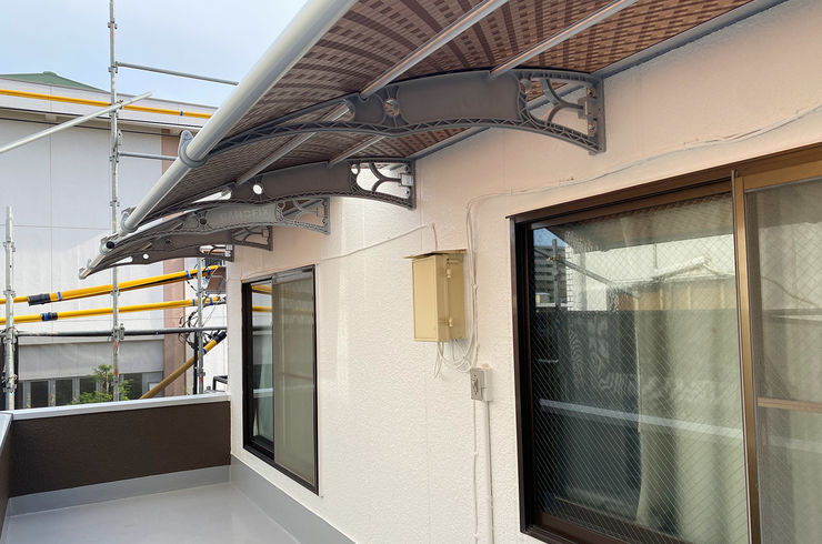 #ベランダ＃バルコニー庇 #後付け屋根