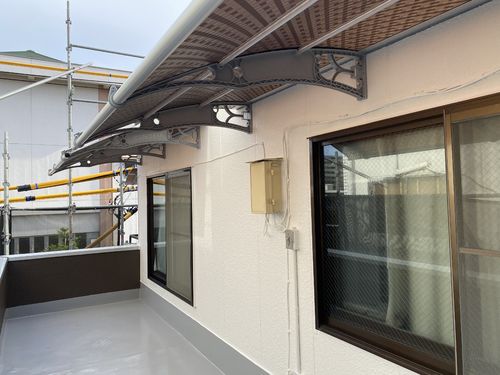 ３階のテラスバルコニー