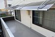 ３階のテラスバルコニーにお洒落な庇