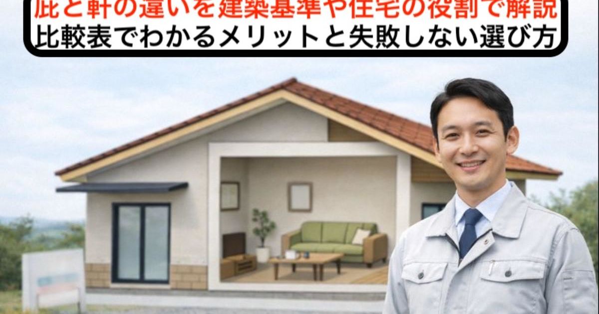 庇と軒の違いを建築基準や住宅の役割で解説｜比較表でわかるメリットと失敗しない選び方