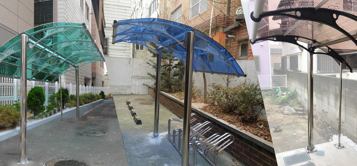 #DIY#庇#雨よけ#自転車置き場#